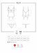 Сатиновий мереживний корсет Obsessive 810-COR-2 babydoll & thong S/M, білий, корсет, танга SO7158 фото 15