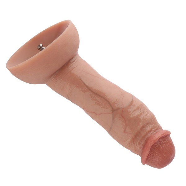 Гіперреалістичний фалоімітатор для секс-машин Hismith Hyper Realistic Silicone Dildo, KlicLok SO6213 фото