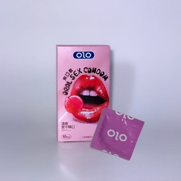 OLO Ultrathin Oral Sex, аромат "полуниця", 1 шт. MU00008 фото