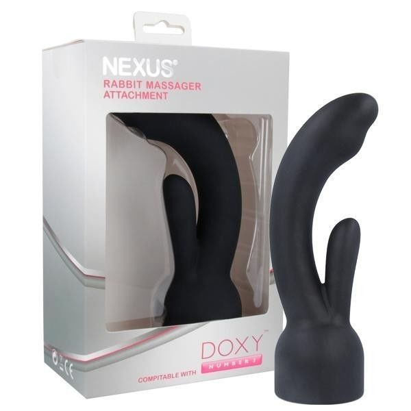 Doxy Number 3 - Nexus Rabbit Massager Насадка для вібромасажера, у вигляді вібратора-кролика TM0001197 фото