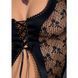 Сорочка-пеньюарчик со шнуровкой VIOLA CHEMISE black L/XL - Passion Exclusive, трусики PS23500 фото 11