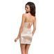 (SALE) Сорочка приталена з чашечками LOTUS CHEMISE cream L/XL - Passion Exclusive, трусики PS22910 фото 8