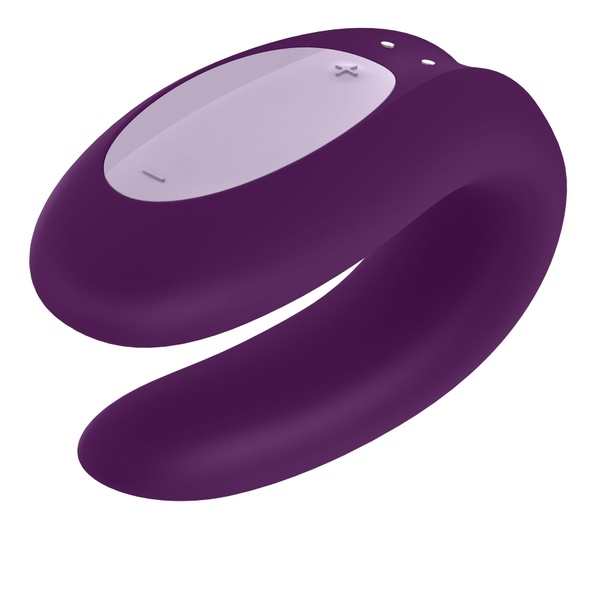 Satisfyer Double Joy Violet Смарт-вібратор для пар із широким кліторальним стимулятором TM0000798 фото