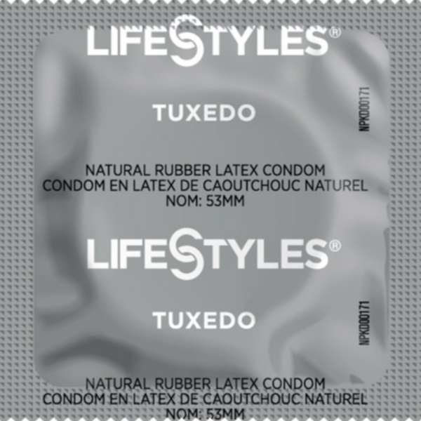 LifeStyles Tuxedo Black &mdash; презервативи чорного кольору, 1 шт. MM27267 фото