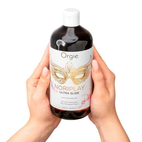 Гель для NURU-масажу Orgie &ndash; Noriplay Ultra Slide (500 мл), екстракт морських водоростей, простирадло SX1528 фото