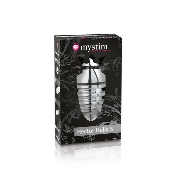 Металева анальна пробка Mystim Hector Helix S для електростимулятора, діаметр 4 см SO2960 фото