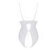 Боді з ажурним декором та відкритим кроком Passion URSULA BODY L/XL, white SO5832 фото 9