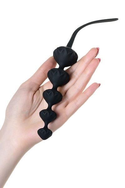 Набір анальних намистин Satisfyer Beads Black (відкритий замок) SO2740-R фото