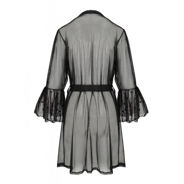 Повітряний пеньюар Passion LOVELIA PEIGNOIR XXL/XXXL, black SO4773 фото