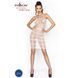 Бодістокінг Passion BS033 white, сукня-сітка на бретелях, прозора PBS033W фото 7