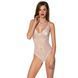 Боді з ажурним декором та відкритим кроком Passion URSULA BODY S/M, white SO5833 фото 1