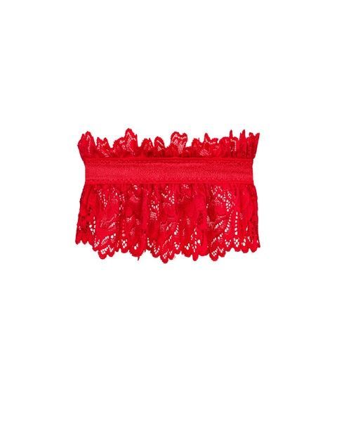Ажурна підв&rsquo;язка Obsessive Amor Cherris garter, red SO7684 фото