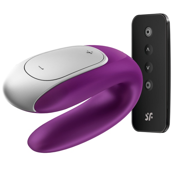 Satisfyer Double Fun (Violet) Смарт-вібратор для пар з пультом ДК TM0000800 фото