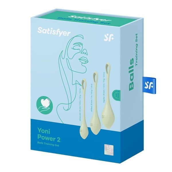 Набір йоні намистин Satisfyer Yoni Power 2 Light Green (м'ята упаковка!!!) SO5549-R фото