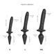 Анальна пробка з дилдо Strap-On-Me SWITCH PLUG-IN REALISTIC DILDO BLACK - L (м`ята упаковка) SO6828-R фото 12