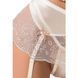 (SALE) Комплект білизни LOTUS SET cream XXL/XXXL - Passion Exclusive стрінги, ліф, спідниця-пояс для PS22927 фото 7