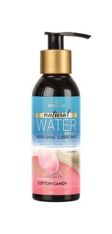 Змазка на водній основі Sensuva Natural Water-Based Cotton Candy (125мл) без гліцерину і парабенів SO4945 фото