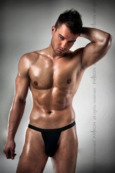 Чоловічі стрінги Passion 005 THONG black L/XL PSM0051 фото
