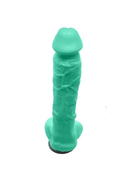 Мило у формі пеніса Чистий Кайф Turquoise size XL, крафтове мило-член, натуральне SO2768 фото