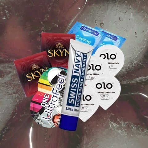 Набір "Чисті відчуття" (ONE Ultra Feel - 5 шт, SKYN Intense Feel - 5 шт, OLO Feeling Ultrathin - 5 шт, Pasante Cooling - 5 шт, Swiss Navy Water-Based 10 мл) MM1258 фото
