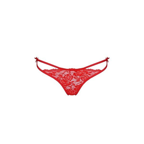 Трусики на зав'язочках з боків Passion Exclusive WARDA THONG L/XL, red PS26701 фото