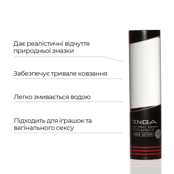 Охолоджувальний лубрикант Tenga Hole Lotion WILD (170 мл) з ментолом на водній основі, рідкий TLH-003 фото