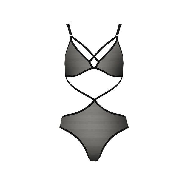 (SALE) Боді монокіні під латекс JOANA BODY black L/XL Passion EL15301 фото