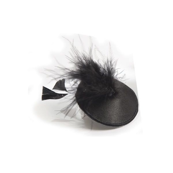 Пестіс - стикини Bijoux Indiscrets Burlesque pasties FEATHER, з пір`ям SO2669 фото