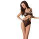 (SALE) Боді монокіні під латекс JOANA BODY black L/XL Passion EL15301 фото 8
