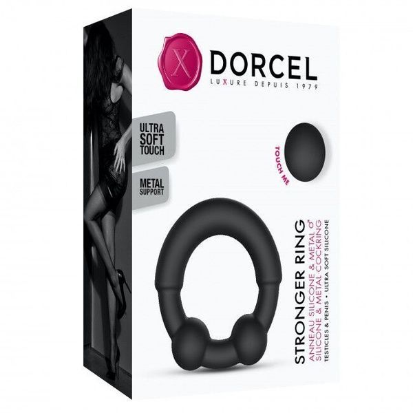 Ерекційне кільце з металевими вставками Dorcel STRONGER RING (м`ята упаковка) SO5077-R фото