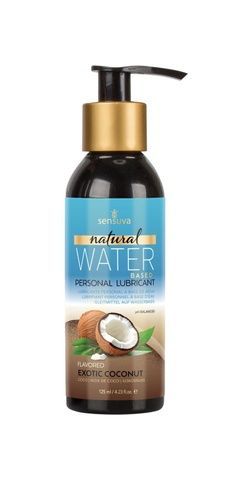 Змазка на водній основі Sensuva Natural Water-Based Exotic Coconut (125 мл) без гліцерину і парабенів SO4947 фото