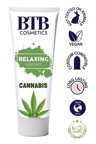 Змазка на водній основі BTB FLAVORED CANNABIS (100 мл) SO7537 фото