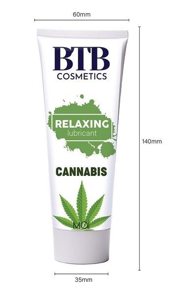 Змазка на водній основі BTB FLAVORED CANNABIS (100 мл) SO7537 фото