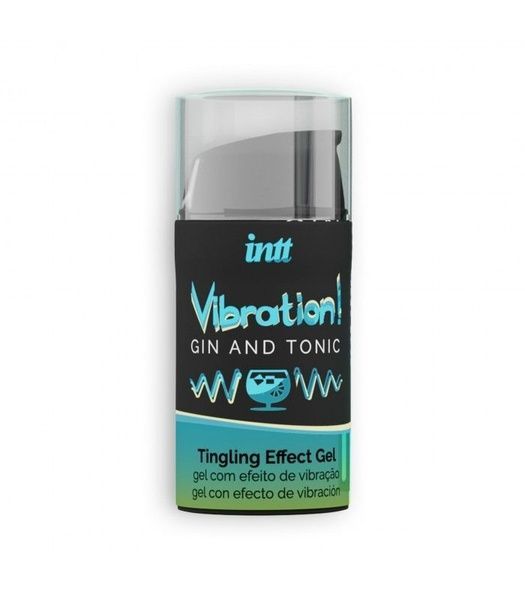 Рідкий вібратор Intt Vibration Gin Tonic (15 мл) EXTRA GREEN SO5409 фото