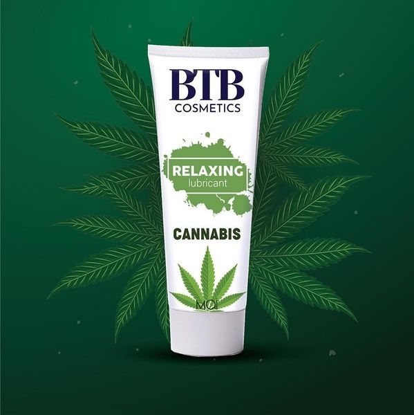 Змазка на водній основі BTB FLAVORED CANNABIS (100 мл) SO7537 фото