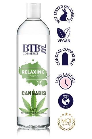 Змазка на водній основі BTB FLAVORED CANNABIS (250 мл) SO7538 фото