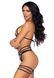 (SALE) Leg Avenue Rhinestone garter strapps OS Black SO7932 фото 11