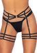(SALE) Leg Avenue Rhinestone garter strapps OS Black SO7932 фото 7