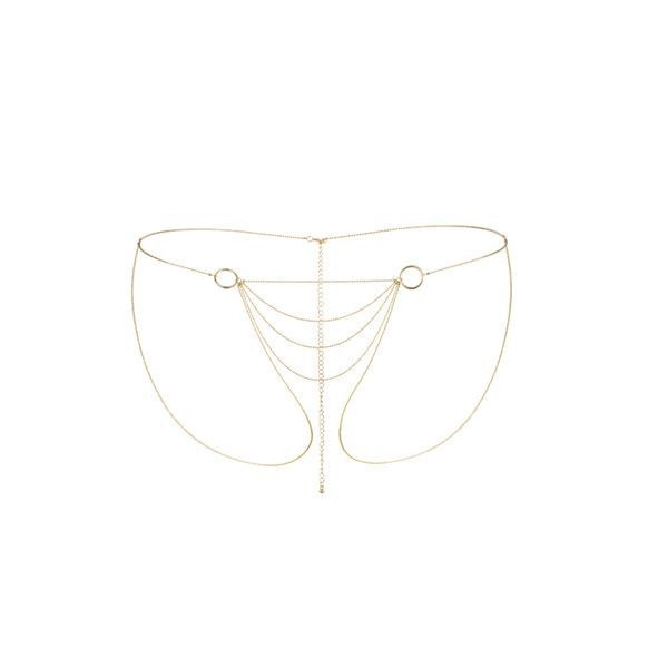 Ланцюжок-трусики Bijoux Indiscrets Magnifique Bikini Chain – Gold, прикраса для тіла SO2662 фото