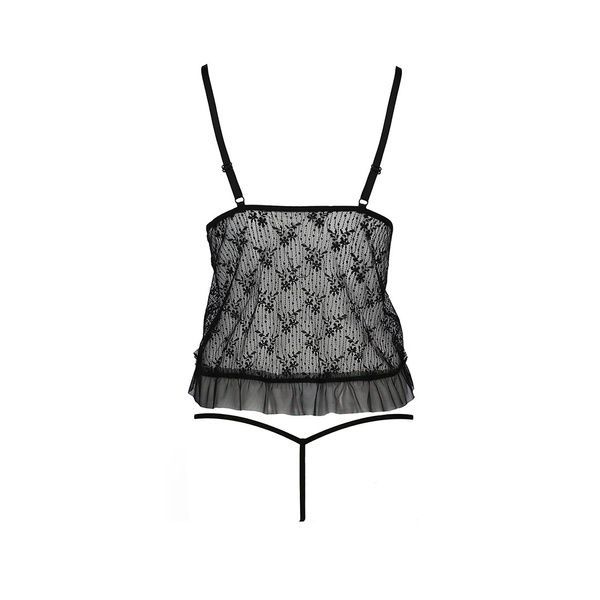 Боді монокіні з відкритими грудьми Passion JUSTINA BODY XXL/XXXL, black EL15403 фото