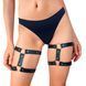 Гартери на ногу із натуральної шкіри Art of Sex - Kristina Leg Garters (2 шт), цвет Чорний SO6601 фото 7