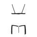 Комплект білизни Passion Exclusive KASSANDRA SET OpenBra 2XL/3XL black, ліф, трусики-спідниця PS26303 фото 13