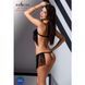 Комплект білизни Passion Exclusive KASSANDRA SET OpenBra 2XL/3XL black, ліф, трусики-спідниця PS26303 фото 10