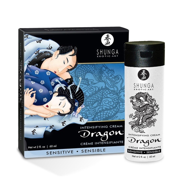 Стимулювальний крем для пар Shunga SHUNGA Dragon Cream SENSITIVE (60 мл) ніжніший ефект SO2524 фото
