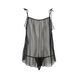 Сорочка прозора бебі-дол Passion MELANIA CHEMISE L/XL, black, трусики, на тонких бретелях EL16304 фото 9