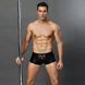 Еротичні чоловічі лакові труси зі шнурівкою One Size Black SO3692 фото 7
