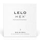 Презервативи LELO HEX Condoms Original 3 Pack, тонкі та суперміцні SO8130 фото 4