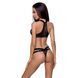 Комплект білизни Passion Exclusive ARIN SET XXL/XXXL, black, сітчастий ліф і стрінги PS25403 фото 7