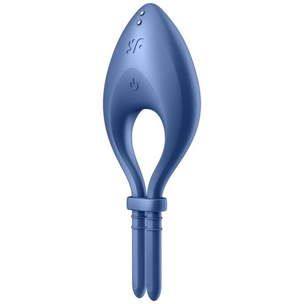 Ерекційне смарт віброкільце ласо з регулюванням розміру Satisfyer Bullseye Blue SO6120 фото