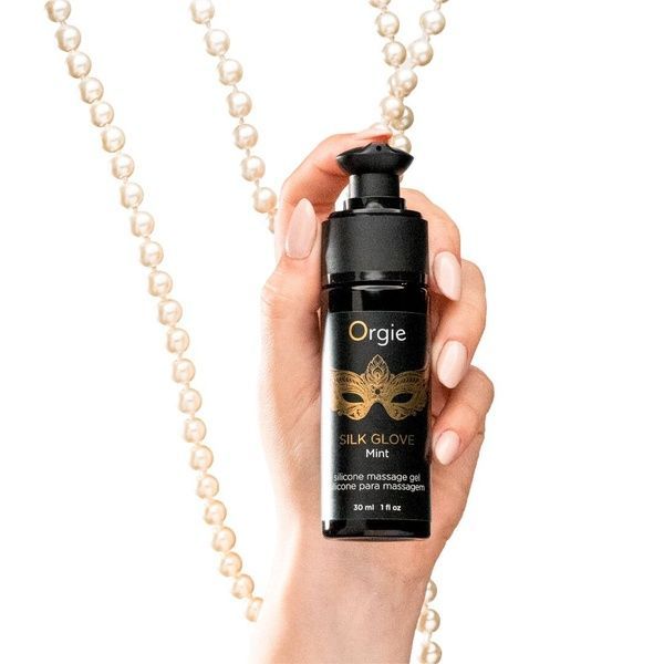 Набір для перлинного масажу Orgie &ndash; Pearls Lust Massage (30 мл), силіконовий гель, намисто SX1536 фото